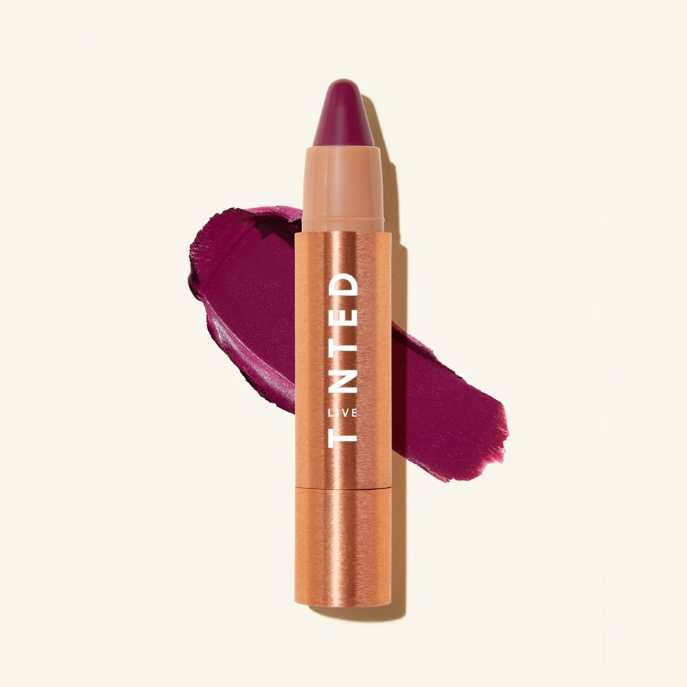 Live Tinted Eye Cheek Lip Hue Multi Stick Free Bright Berry Red New in Box